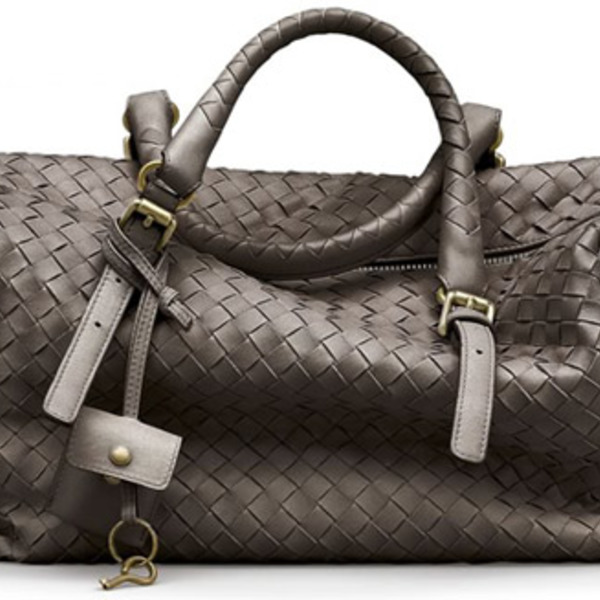 Плетеная сумка из кожи bottega veneta Плетеная сумка из кожи bottega veneta