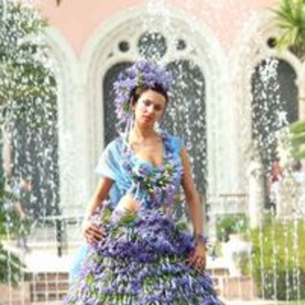 Платье из цветов своими руками фото Fashion Flowers-2006 в Монако Intermoda.Ru - новости мировой индустрии моды и Ро