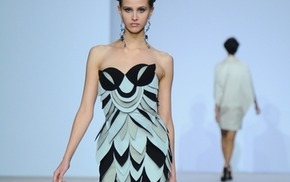 Оригинальное платье из дебютной коллекции Анны Миминошвили.