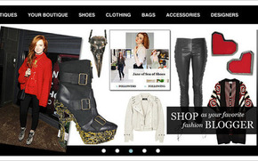 Страница нового модного онлайн магазина Boutiques.com.