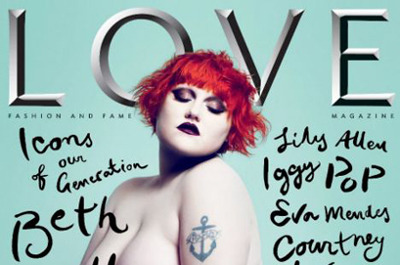 Бет Дитто снялась обнаженной для обложки журнала Love